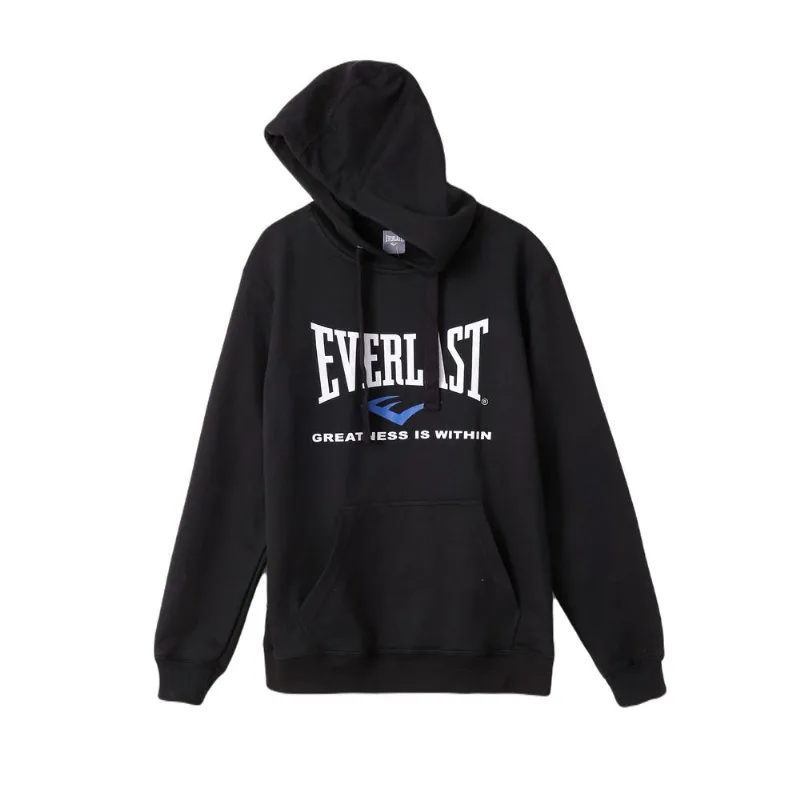 Buzo canguro friza Everlast estampado Buzo canguro frisa Everlast estampado talle XXL negro