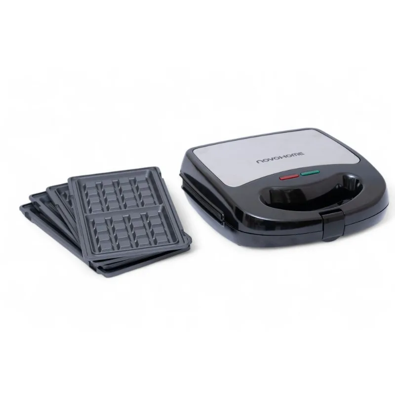 Sandwichera Waflera Parrilla 3 en 1 Novohome SM1200 760W