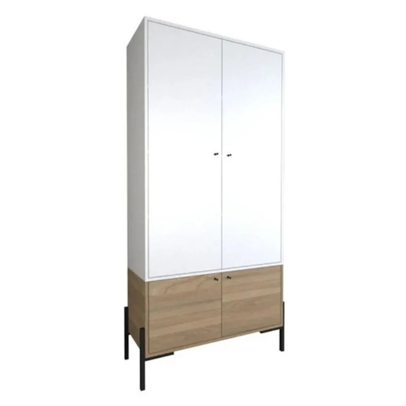 Estanteria Metalwood DS Home 4 puertas 183x90x36 cm Estanteria Metalwood DS Home 4 puertas Everest Olmo Blanco 183x90x36 cm