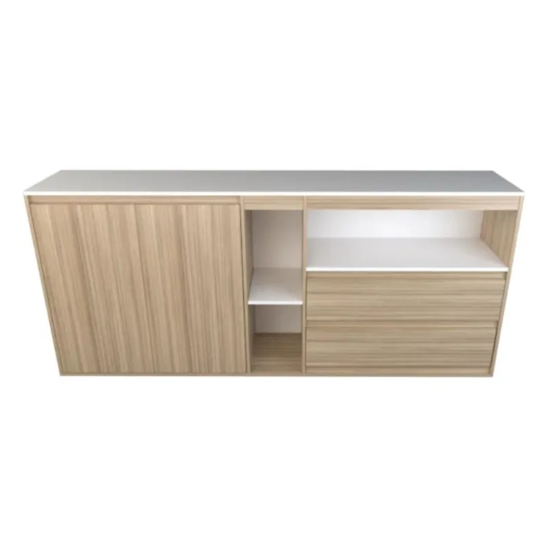 Modular bajo DS Home 2 Metros 200x89x43 cm Modular bajo DS Home 2 Metros Coco bolo blanco 200x89x43 cm
