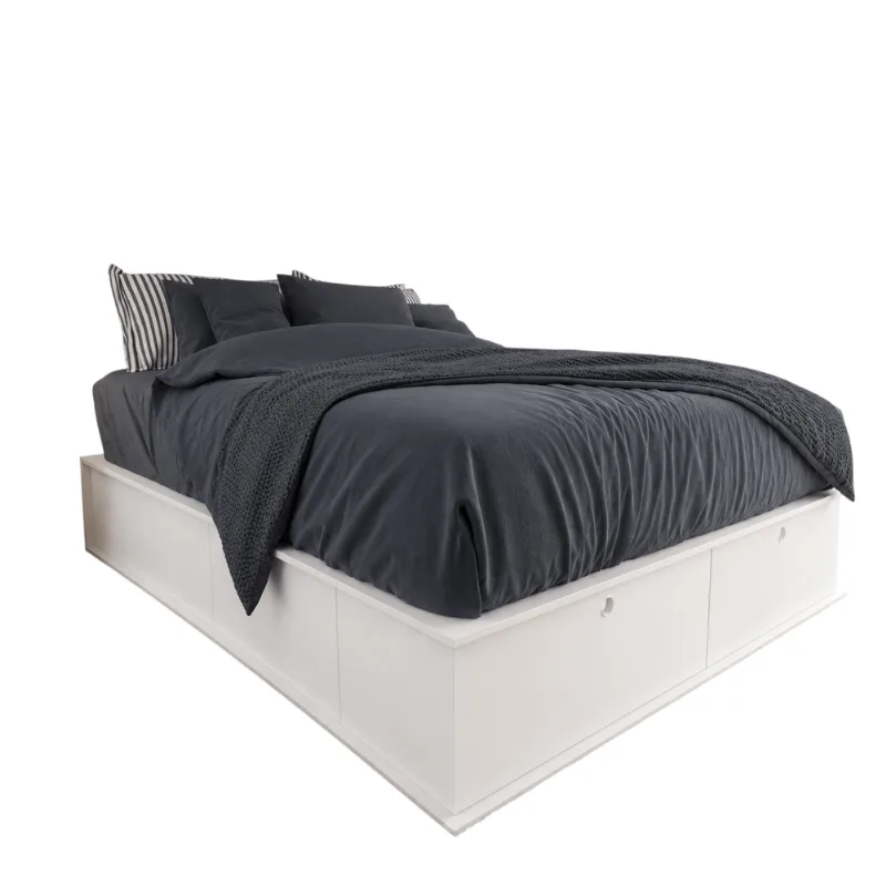 CAMA BOX TABLES 6462- EXTENSIBLE 1.40 A1.60 Blanco