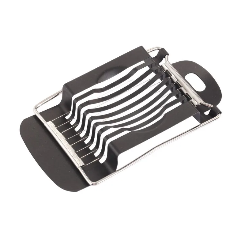 Corta huevo acero negro 15x8.3x2 cm