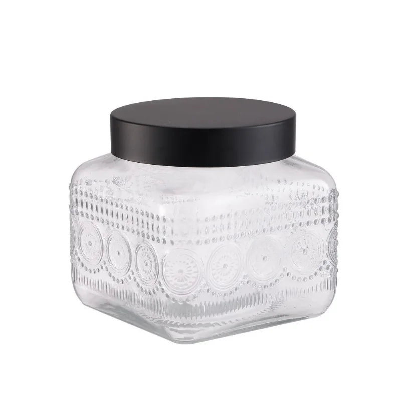 Frasco de vidrio labrado Suka 1200 ml