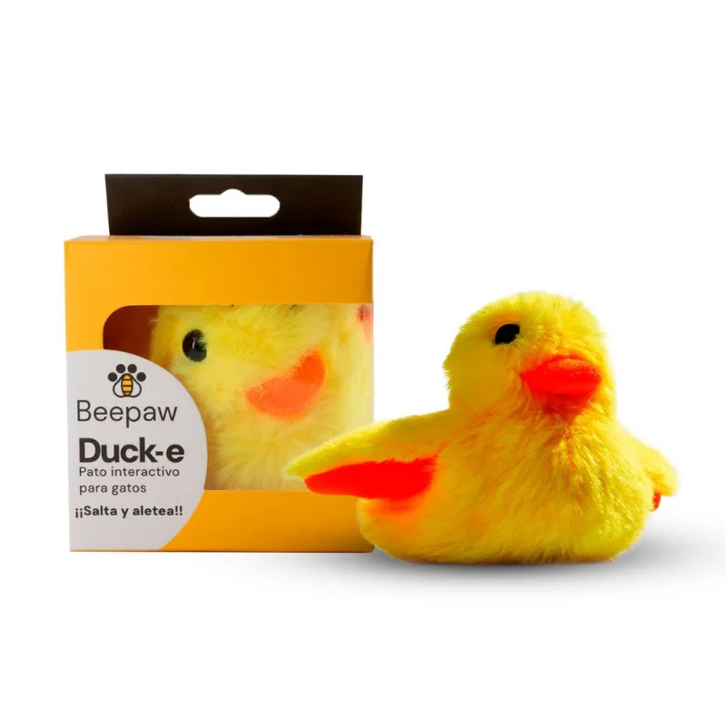 Juguete Interactivo con Sonido y Catnip Duck-e Beepaw Para Gatos