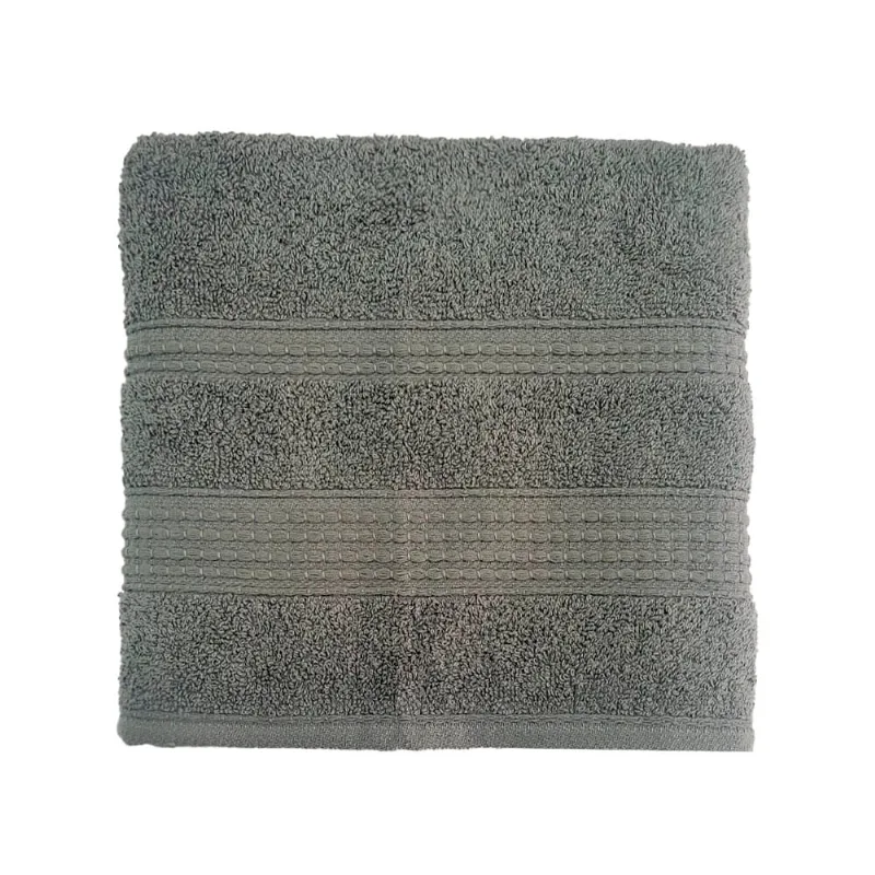 Toalla de Baño Algodón 41 x 70 Cm Gris