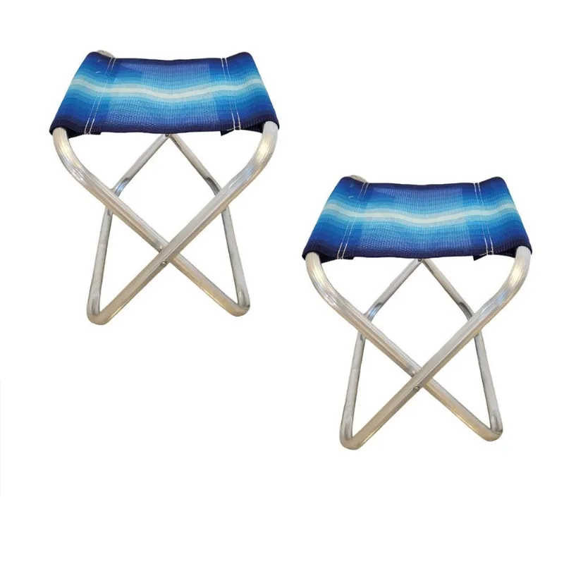 Set x2 Banquetas de Aluminio Luxury Home Mix Azul