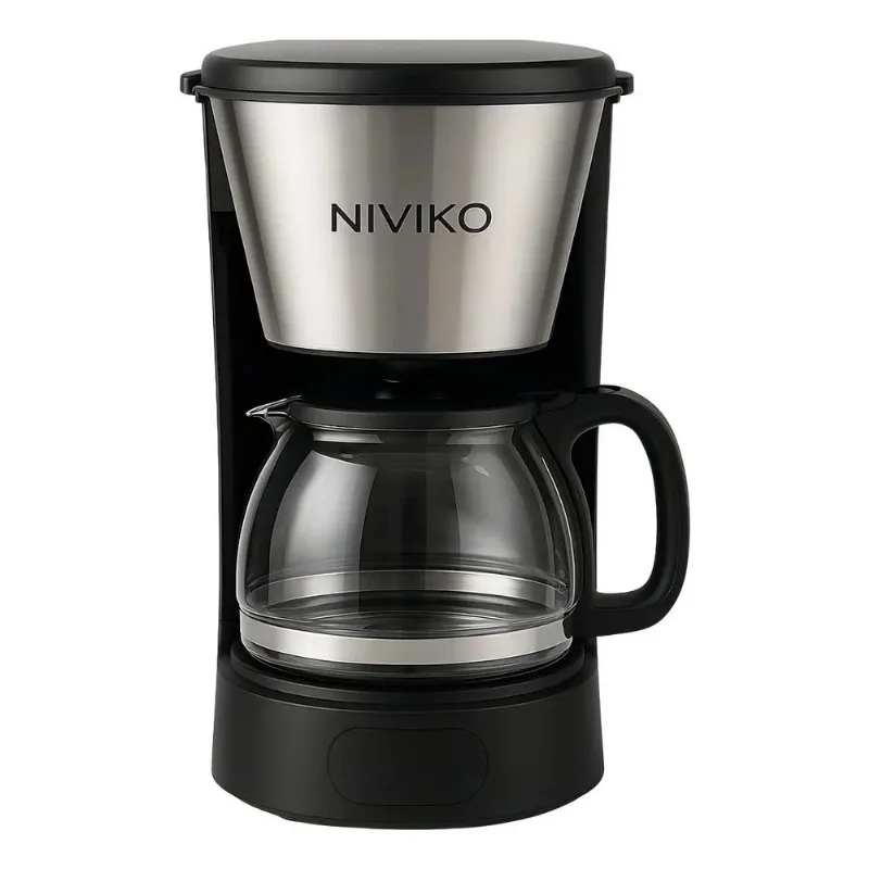 Cafetera Electrica De Filtro Niviko 750ml Automatica 6 Tazas Color Negro