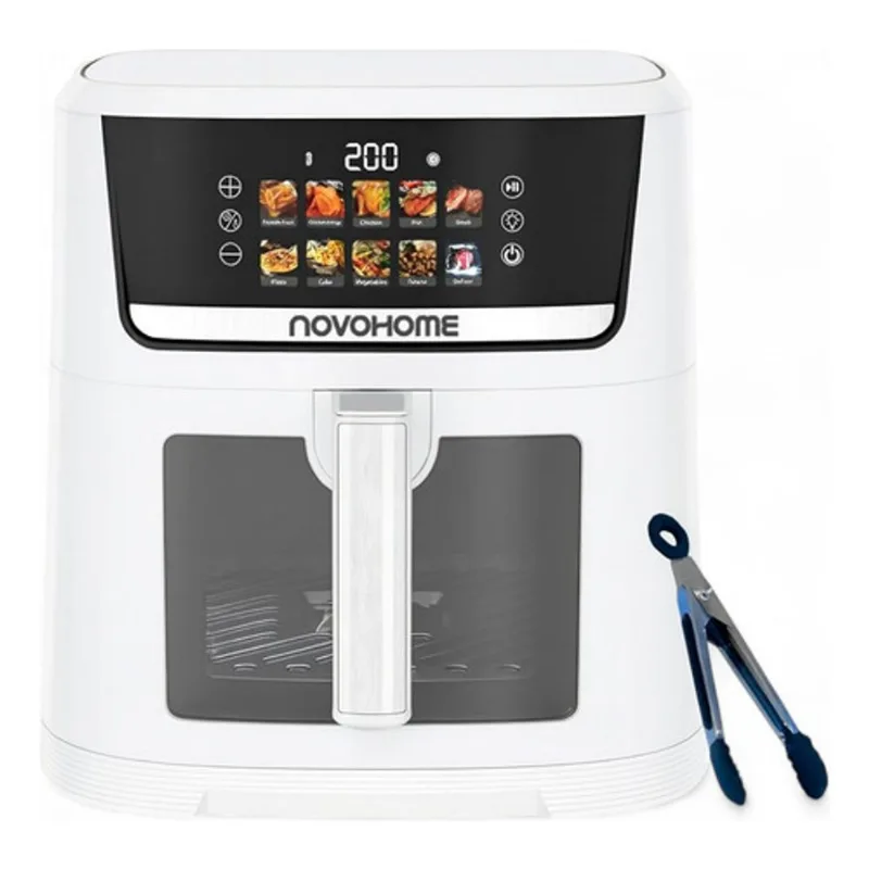 Freidora De Aire Novohome Digital A Color Ventana 10l 1500w - Blanco