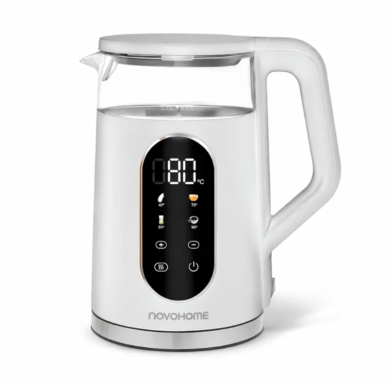 Pava Eléctrica 1.7 Lts Novohome Acero Inox. Digital Touch