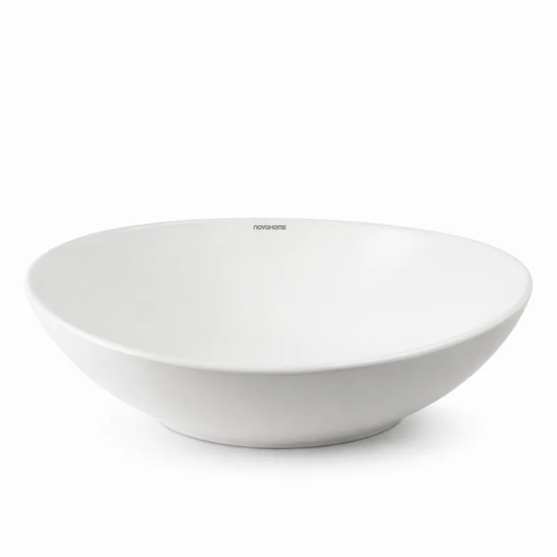 Bacha De Apoyo Ovalada De Porcelana Novohome 41 X 33 Cm