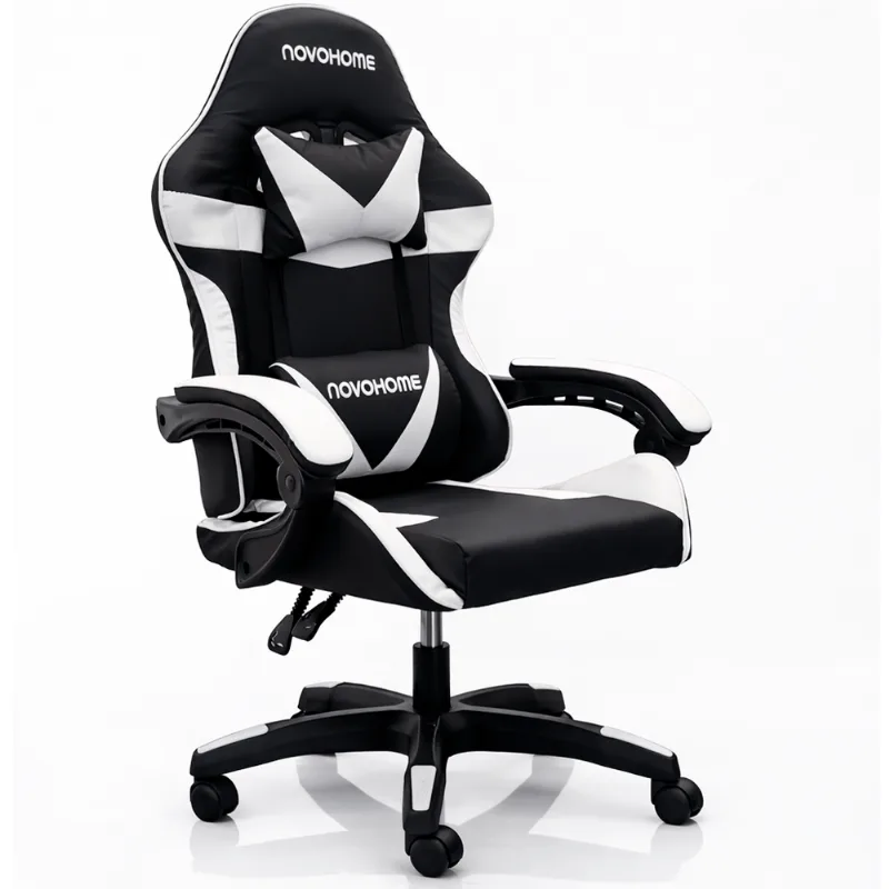 Silla Gamer Ergonómica Giratoria y Reclinable 120kg Novohome