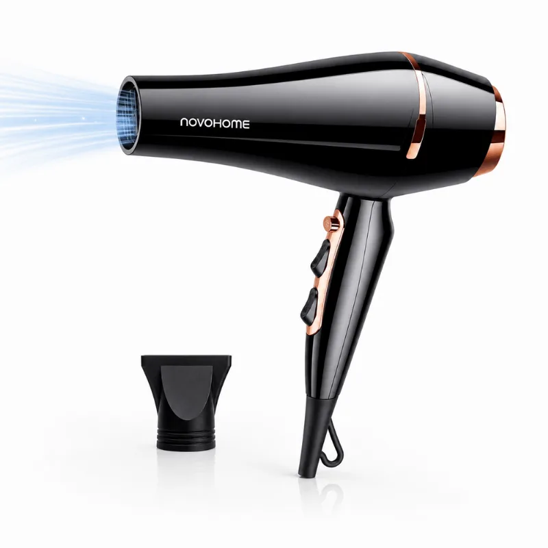 Secador De Pelo Novohome 2000W 3 Niveles Temp. Frio y Calor