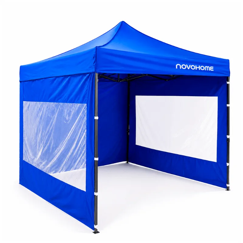 Gazebo Plegable Reforzado 3X3 Mts Novohome C/Paredes Ventana
