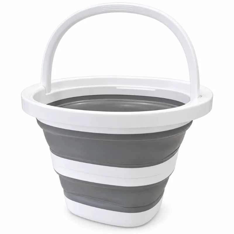 Balde Plegable Cuadrado de Silicona 10 Litros Hogar Actual