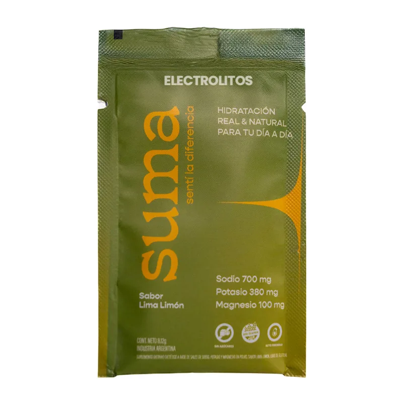 Suplemento Deportivo Suma Electrolitos en Polvo Lima Limón x 8,12 g