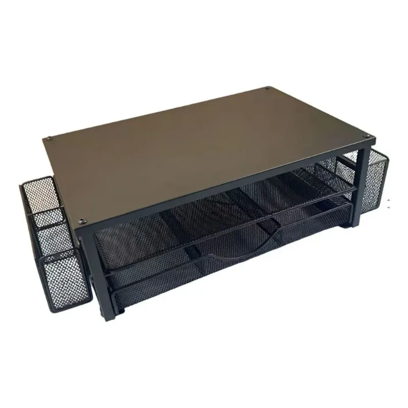 Soporte Elevador Para Monitor Organizador De Escritorio Metalico Negro The Game House Soporte para Monitor Elevador Negro