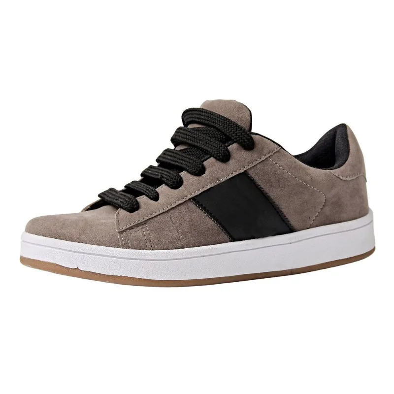 Zapatilla Tex acordonada 39 44 gamuza talle 43 gris