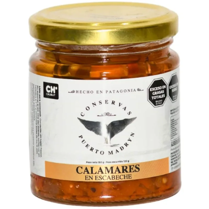 Calamar al escabeche Conservas Puerto Madryn 180 grs