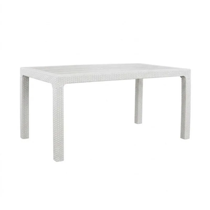 Mesa Rectangular Avelino 105/HK003 150X80 Regulable Blanco de Exterior
