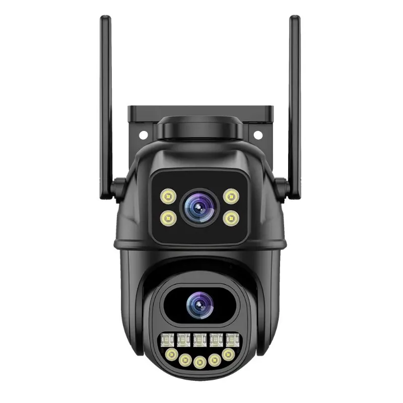 Cámara de Seguridad Dalton Doble Exterior / Interior Leds 4K Negra DA-CAM08