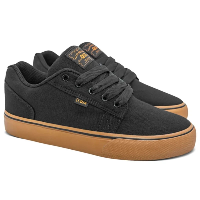 Tênis Qix Allan Mesquita mg Lona Preto Gum