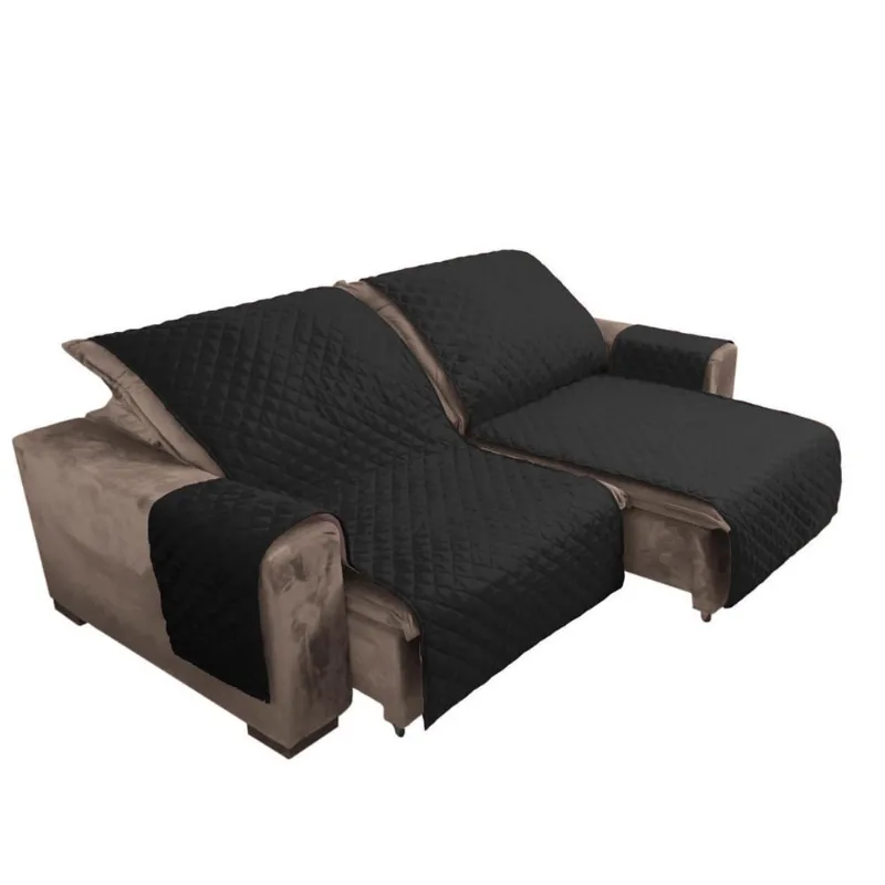 Capa Protetora De Sofá Retrátil 1,80M X 2,40M Preto