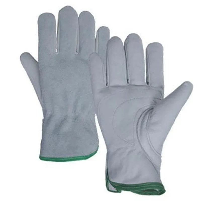 Kit 8 Pares De Luvas Vaqueta Mista Dorso Couro Raspa