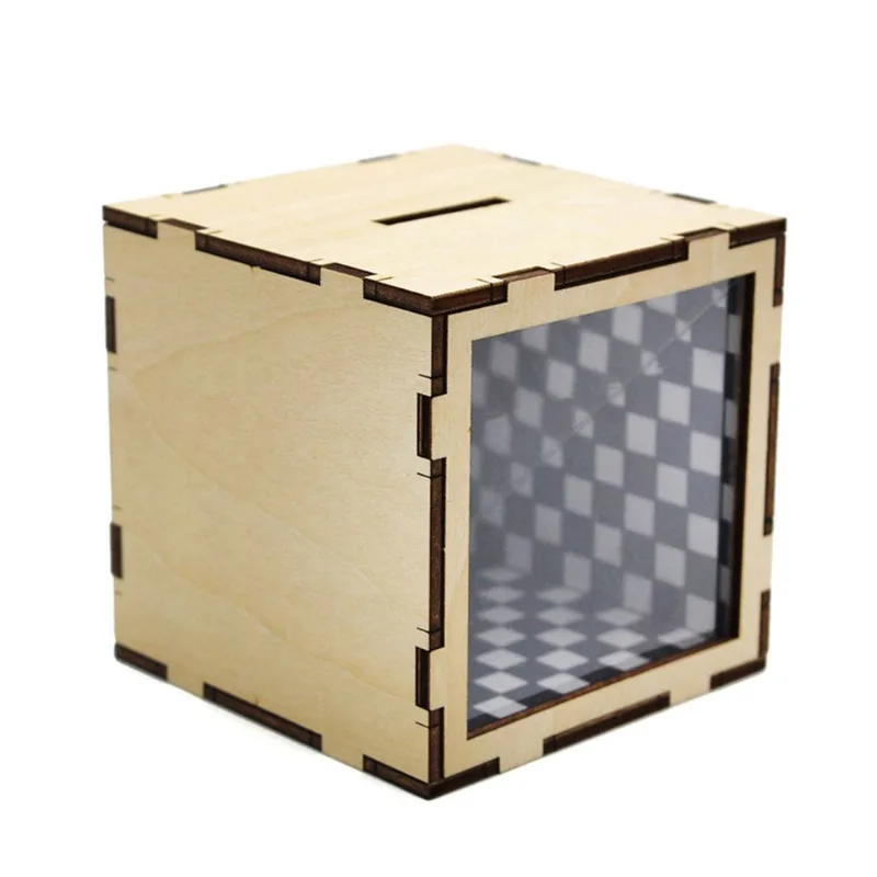 Caixa De Poupança Artesanal Coin Bank Magic Diy Em Pvc