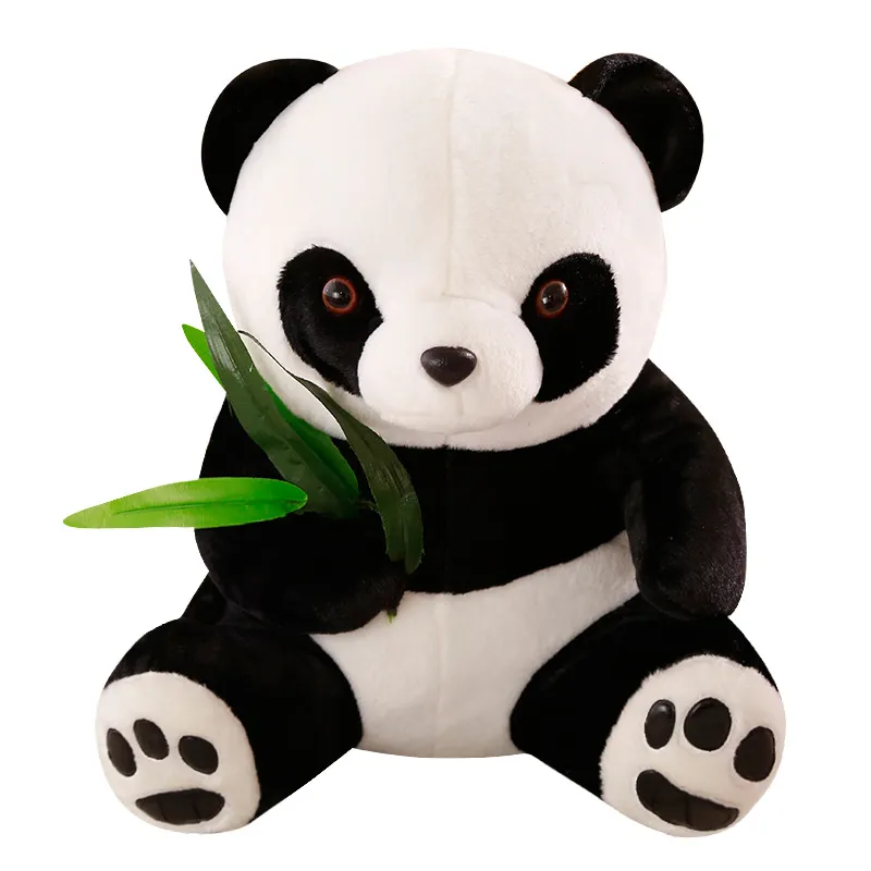 Brinquedo De Pelúcia, Boneca De Pelúcia, Desenho Animado, Panda, 40 Cm, Preto E Branco