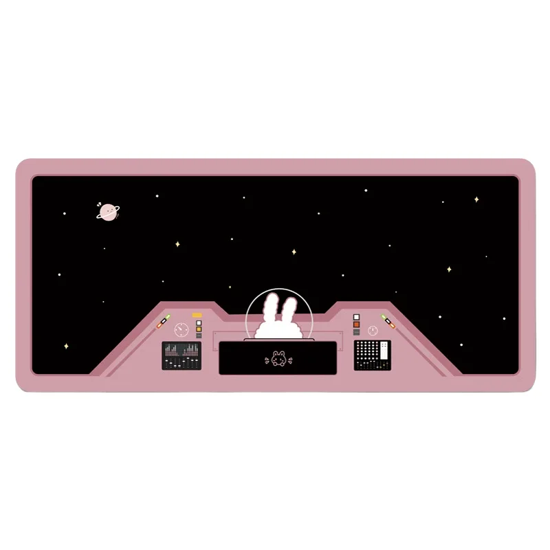 Tapete De Mouse Grande E Estendido 80x30cm Cute Space Bunny