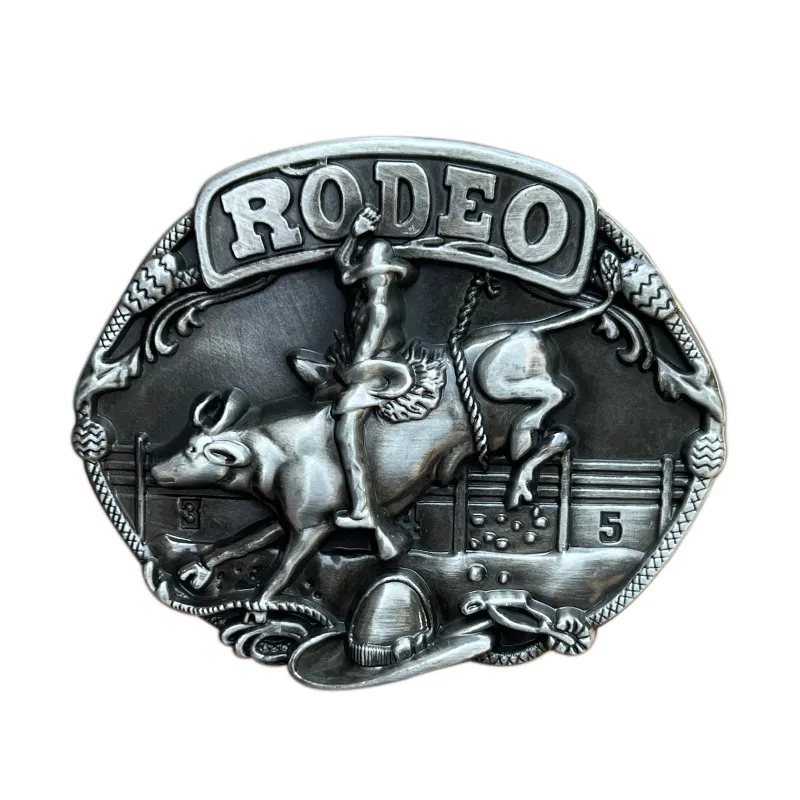 Belt Fivela Rodeos Bull Riding Western Cowboy Style Masculino