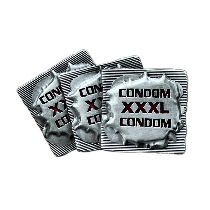 Belt Buckle Novelty Condom Tamanho Xxxl Funny Metal Alloy