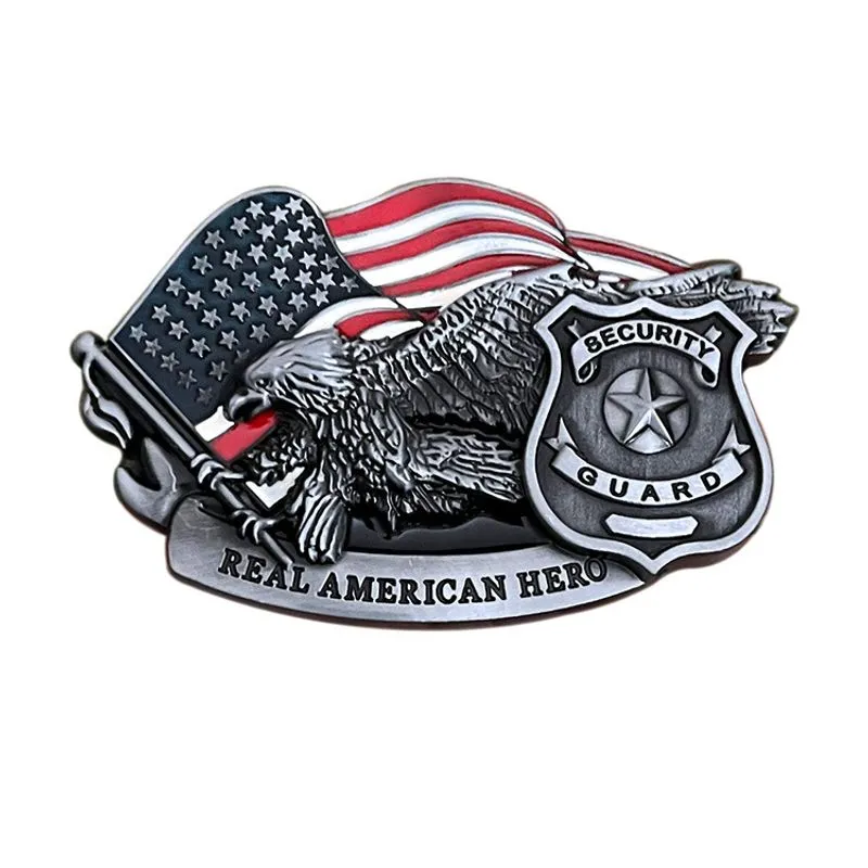Fivela De Cinto Real American Hero Eagle Alloy 81g 10x6,1 Cm
