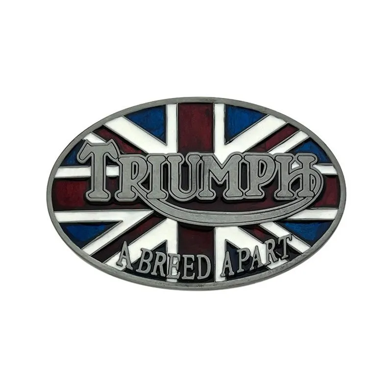 Fivela De Cinto Triumph British Flag Design A Breed Apart