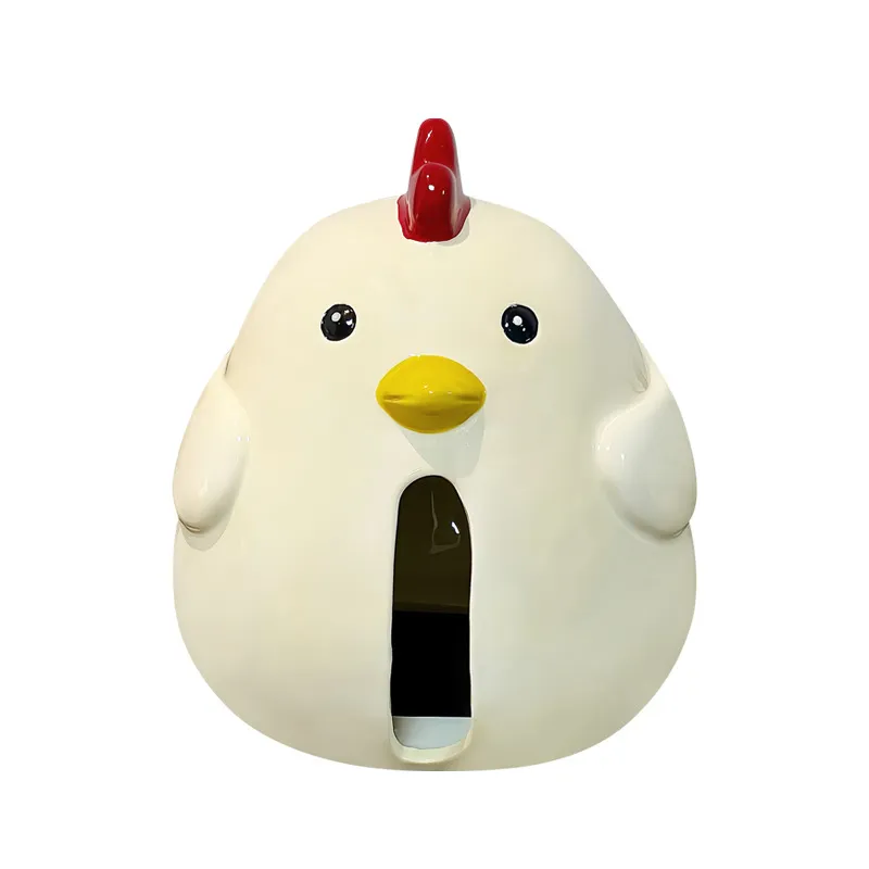 Capa De Lenços De Cerâmica Com Design De Pássaro De Desenho Animado De Frango
