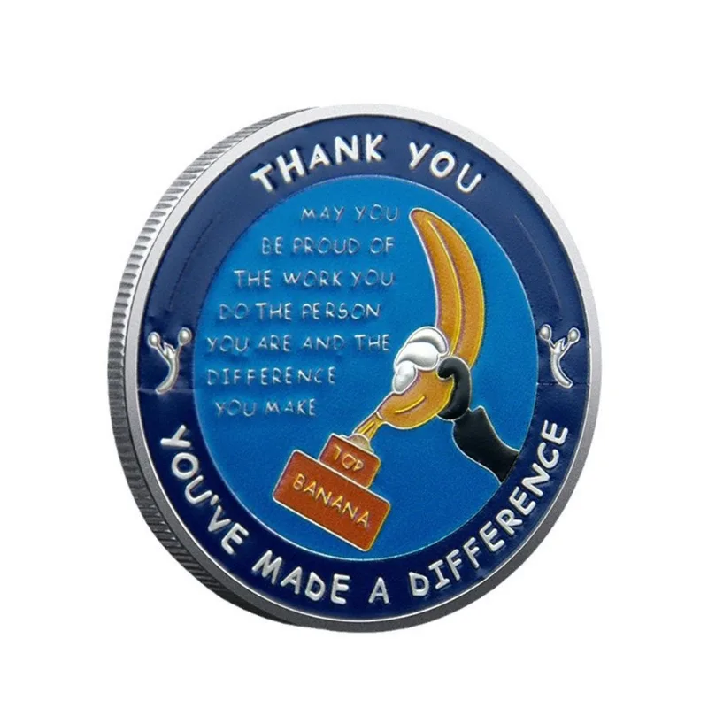 Prêmio Comemorative Coin Creative Thank You Top Banana