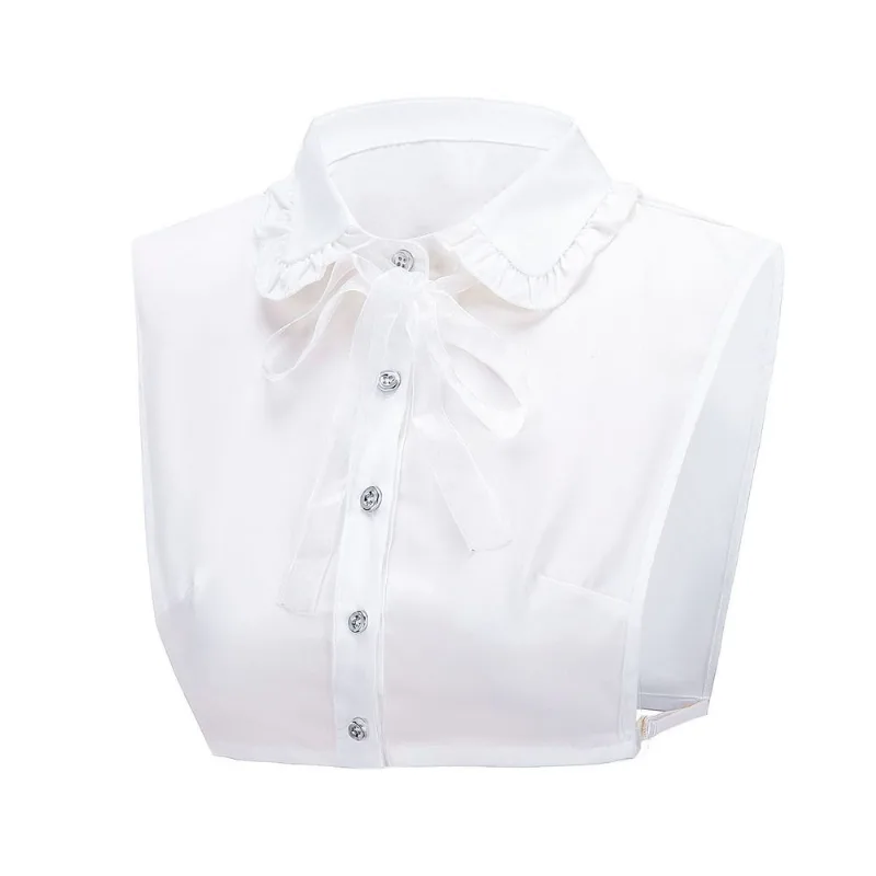Gola Falsa, Coleiras Removíveis, Camisa Meio Falsa, Gola De Blusa