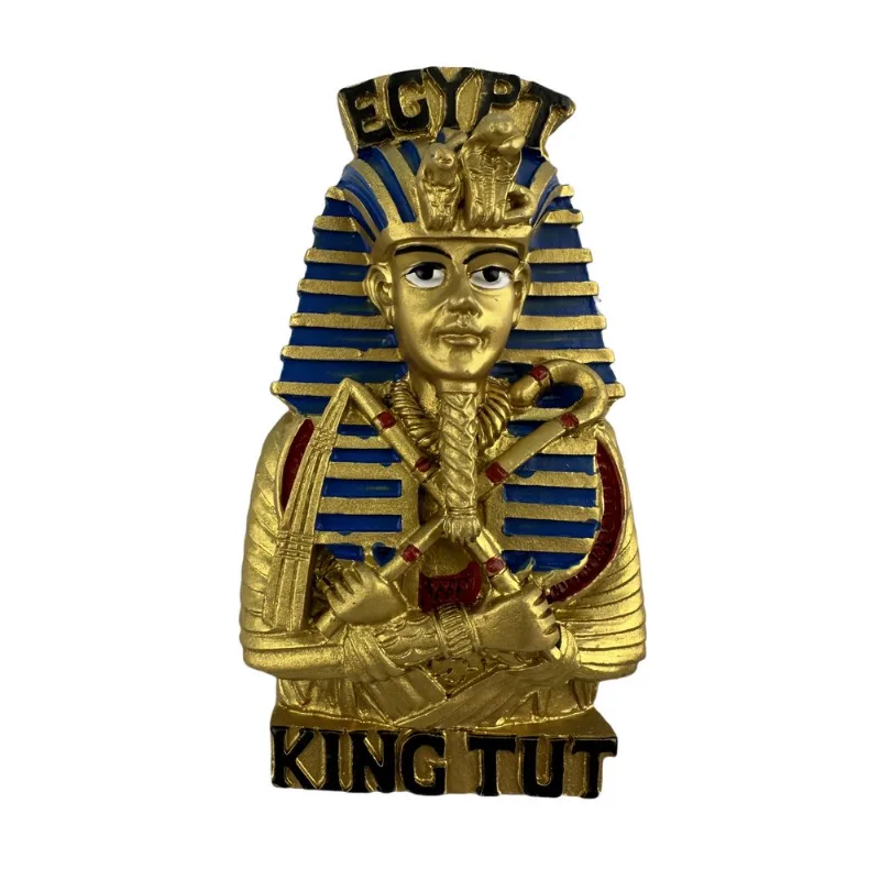 Imã De Geladeira Egyptian King Tut 3d Resin Pharaoh Souvenir