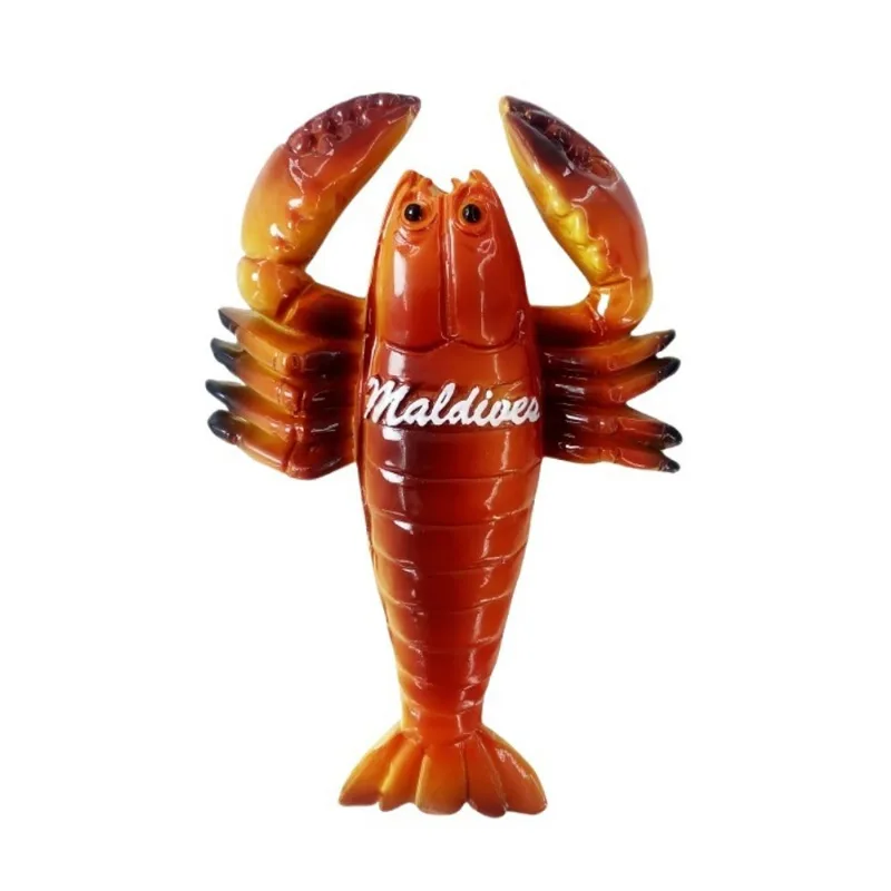 Ímã De Geladeira Creative Maldives Ocean World Lobster Design