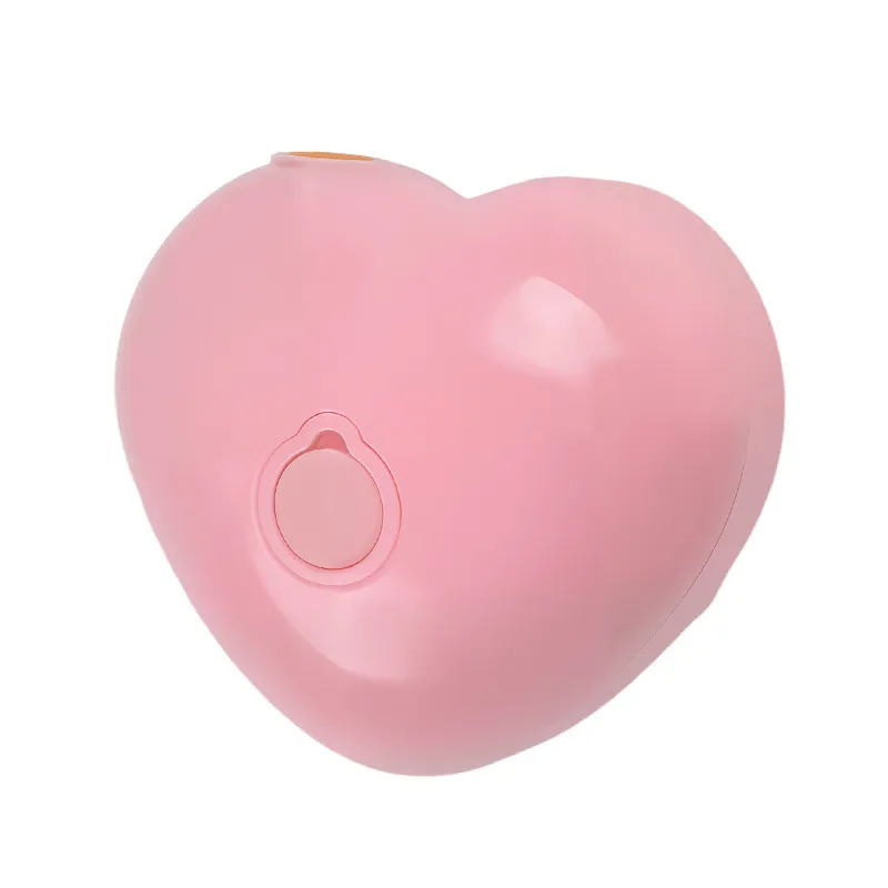 Escova De Cabelo A Vapor Em Forma De Coração De Gato Abs Rosa De Silicone