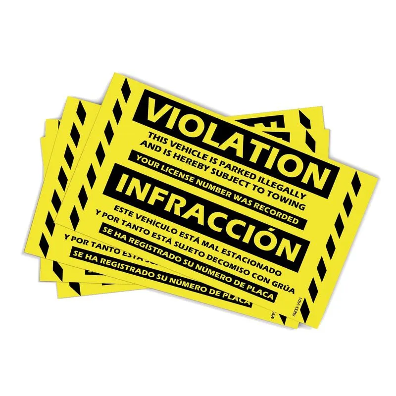 Adesivo De Aviso De Estacionamento 20 Unidades/lote De Pvc Autoadesivo 20x13cm