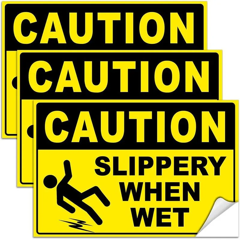 Sinal De Alerta Para Pisos Escorregadios 15 Unidades/lote De Pvc 10x15cm