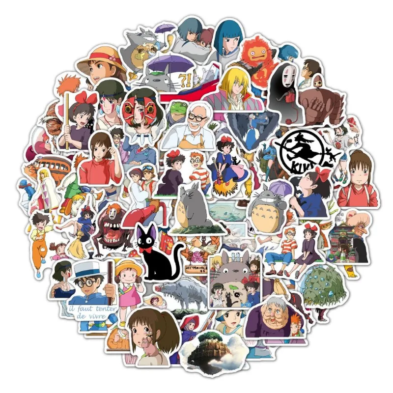 Adesivos Chihiros No Faces Mans Anime 100 Unidades Impermeáveis