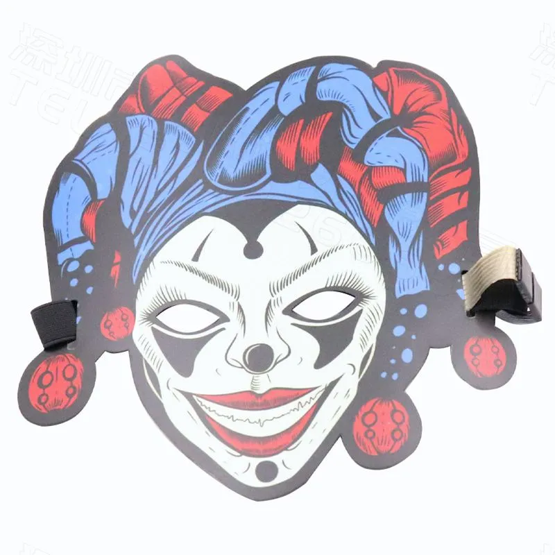 Máscara De Festa Jokers Harleys Quinns Full Face Com Controle De Som