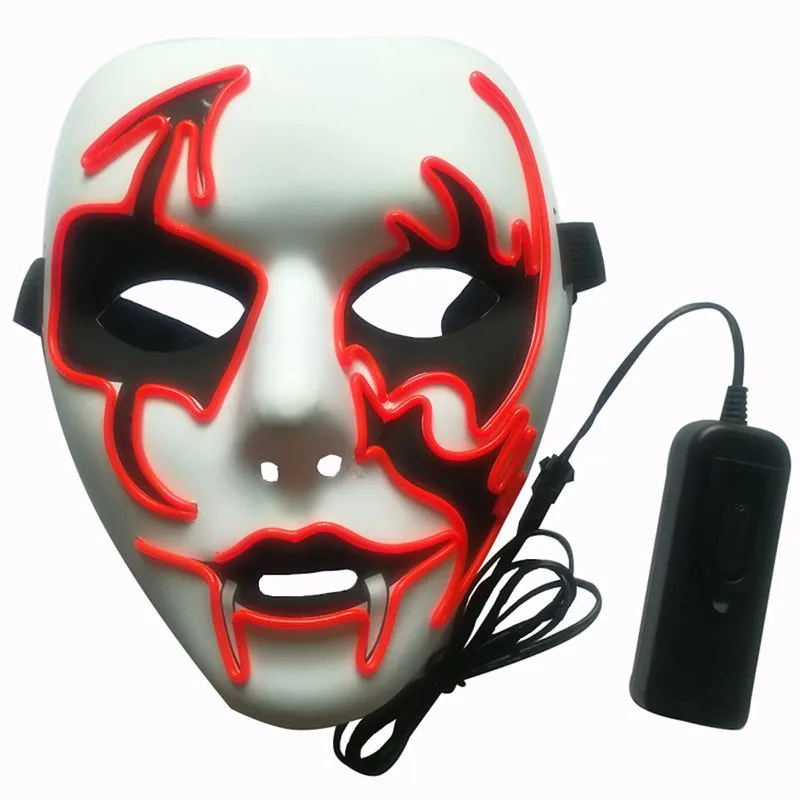 Máscara Led Shuffle, Fantasia De Cosplay Para Festa De Rosto Inteiro 30x30cm