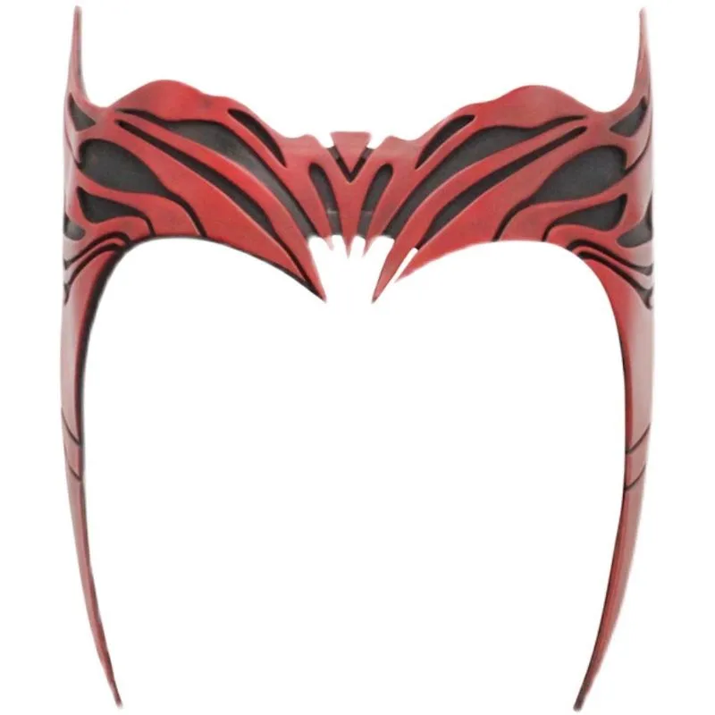 Máscara De Resina Escarlate, Meia Face, Adereços De Cosplay, 15x18,5 Cm