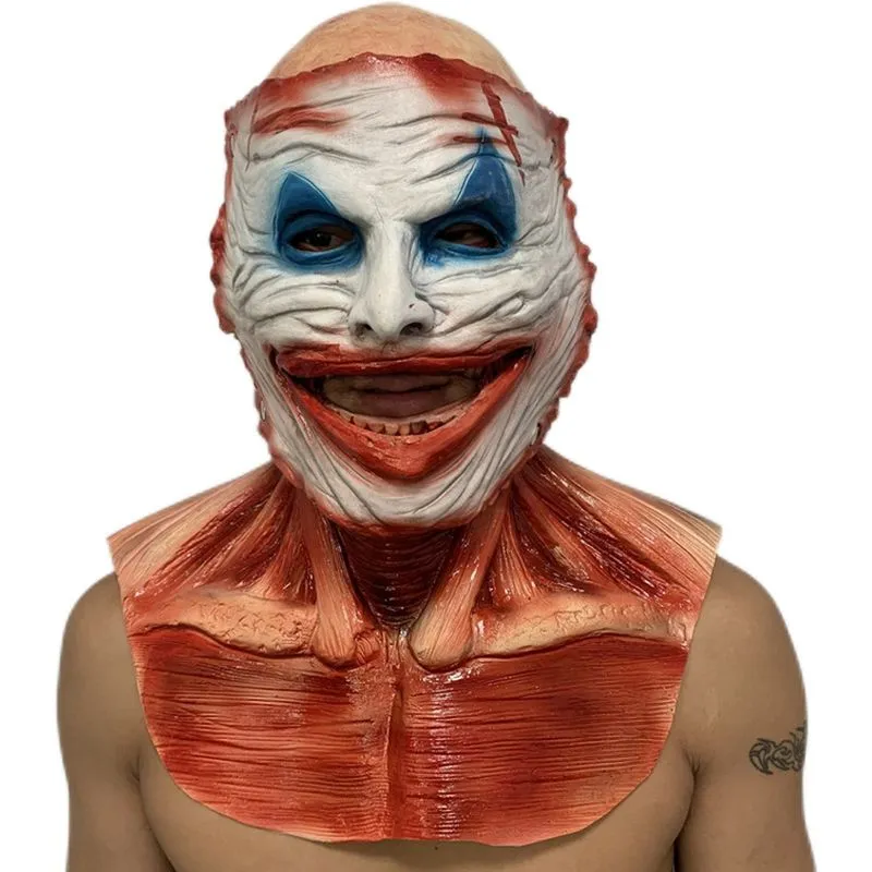 Cosplay Costume Props Skeleton Mask, Chapéu De Látex Para Hallo