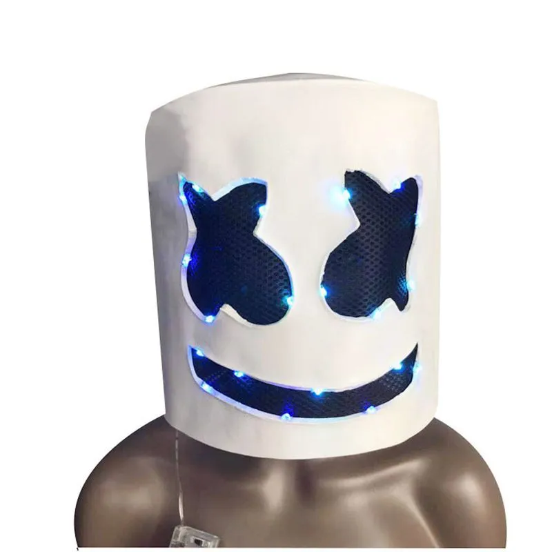 Máscara Dj Marsh Latex Full Face Cosplay E Adereços