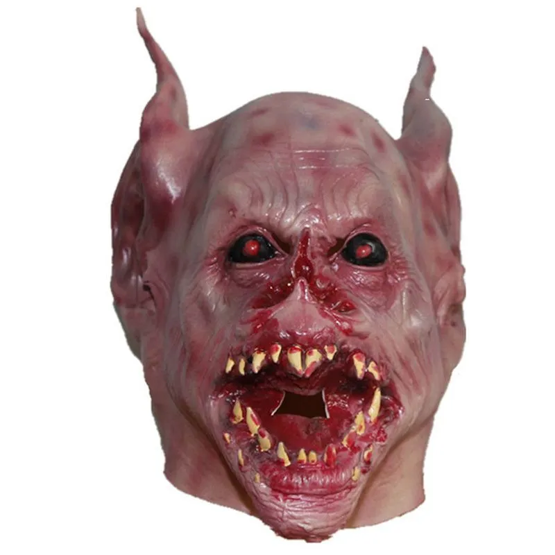 Traje De Cosplay Mask Bat Monster Latex Scary Headgear