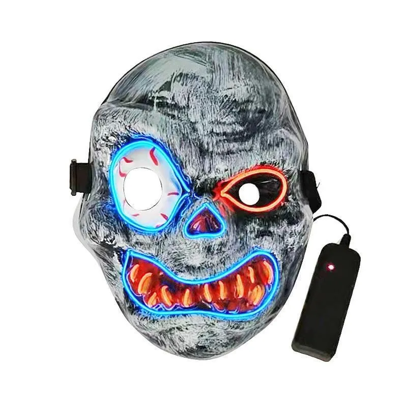 Máscara Luminosa, Fantasia De Carnaval De Halloween, Adereços De Festa